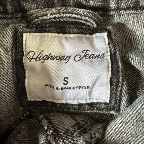Highway Jeans Cropped Denim Jacket Raw Hem Edging Size S - Picture 6 of 12